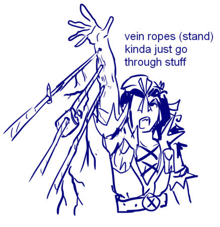 Visual example of Valleri using his stand